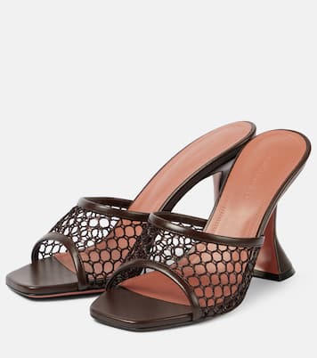 Sandali Lupita 95 in mesh | Amina Muaddi