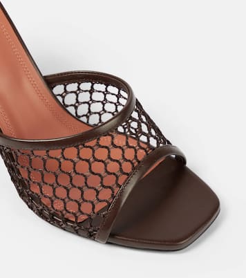Pantoletten Lupita 95 aus Mesh | Amina Muaddi