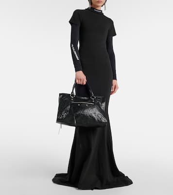 Le City M号皮革单肩包 | Balenciaga