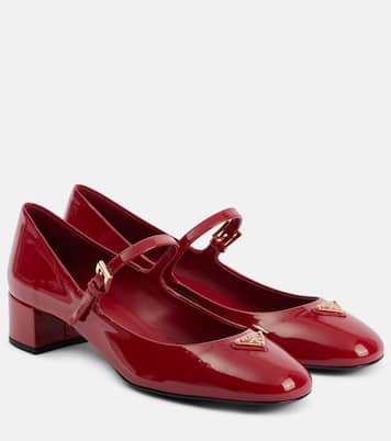 Patent leather Mary Jane pumps | Prada