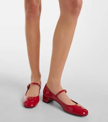 Patent leather Mary Jane pumps | Prada