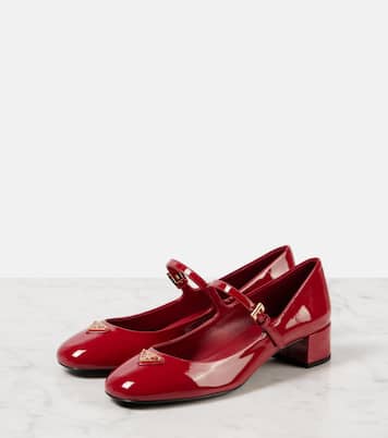 Patent leather Mary Jane pumps | Prada