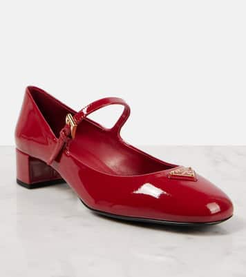 Patent leather Mary Jane pumps | Prada