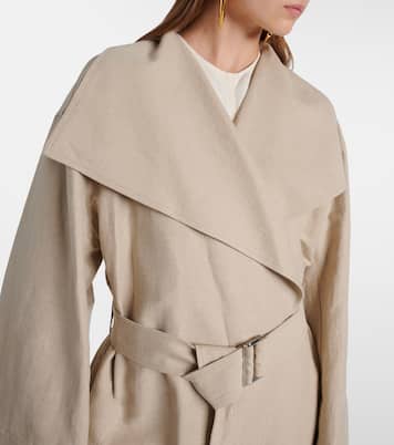 Signature linen-blend trench coat | Toteme
