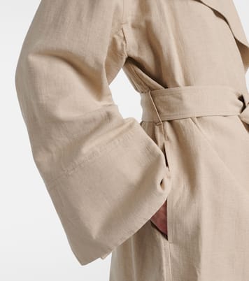 Signature linen-blend trench coat | Toteme