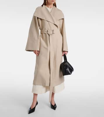 Signature linen-blend trench coat | Toteme
