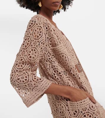 Cardigan Macramé en coton mélangé | Elie Saab