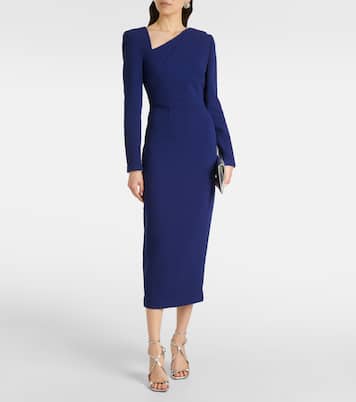 Abito midi in crêpe di lana | Roland Mouret