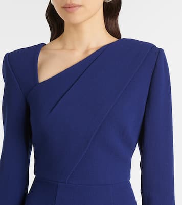 Abito midi in crêpe di lana | Roland Mouret