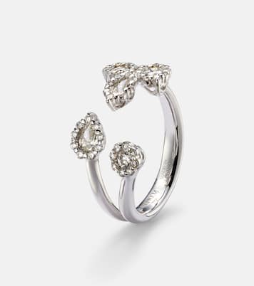 Anello Y-Not in oro bianco 18kt con diamanti | Yeprem