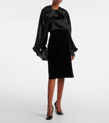 Falda midi Capo de algodón | Max Mara