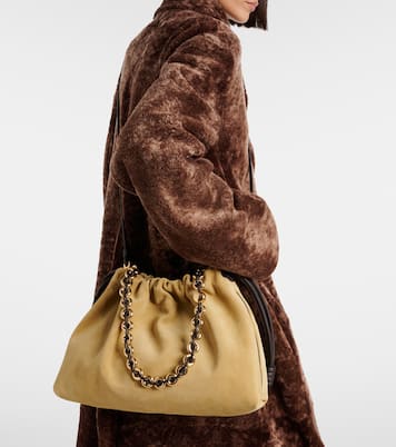 Flamenco Large suede clutch | Loewe