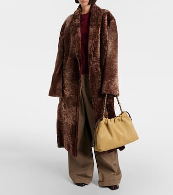 Clutch Flamenco Large de ante | Loewe