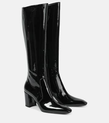Bottes Lauren 70 en cuir verni | Saint Laurent
