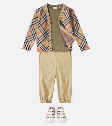 Camiseta de algodón bordada | Burberry Kids