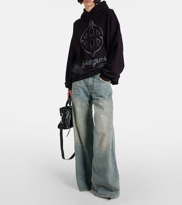Jeans a gamba larga e vita media | Balenciaga