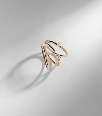 Ring aus 14kt Gelbgold mit Diamanten | Stone and Strand