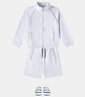 Baskets en cuir et daim | Brunello Cucinelli Kids
