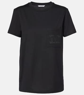 Camiseta Papaia de algodón con logo | Max Mara