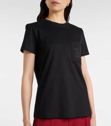 Camiseta Papaia de algodón con logo | Max Mara