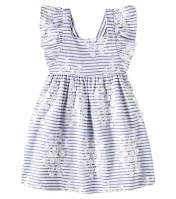 Besticktes Kleid aus einem Baumwollgemisch | Tartine et Chocolat