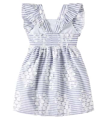 Besticktes Kleid aus einem Baumwollgemisch | Tartine et Chocolat