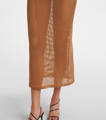 Midikleid aus Baumwoll-Mesh | Courrèges