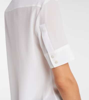 Sheer silk crepe shirt | Gucci