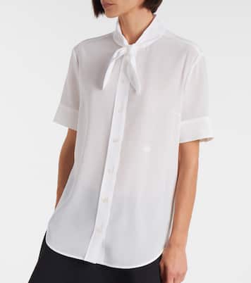 Sheer silk crepe shirt | Gucci