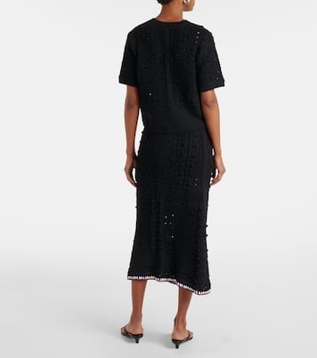 Bohemian Mood open-knit cotton-blend top | Dorothee Schumacher