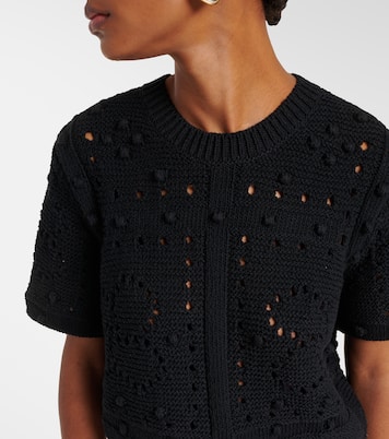 Bohemian Mood open-knit cotton-blend top | Dorothee Schumacher