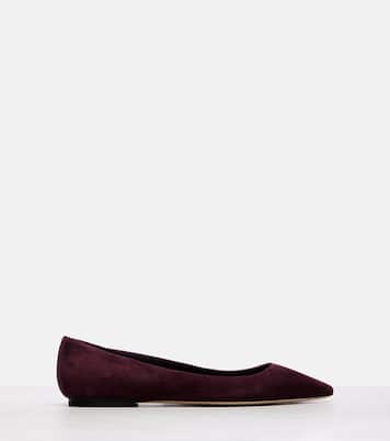 Romy 60 suede ballet flats | Jimmy Choo