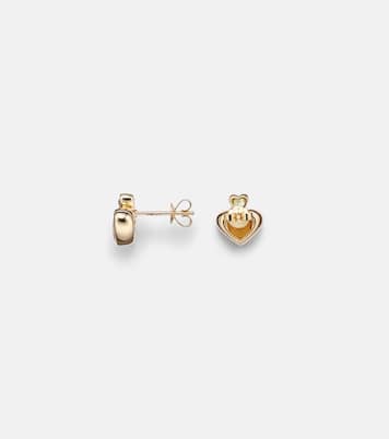 14kt gold single earring with citrine and peridot | Roxanne First