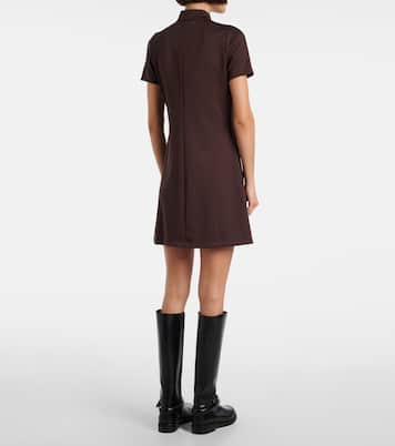 Interlock jersey zip-up minidress | Courrèges
