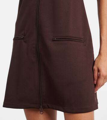 Interlock jersey zip-up minidress | Courrèges