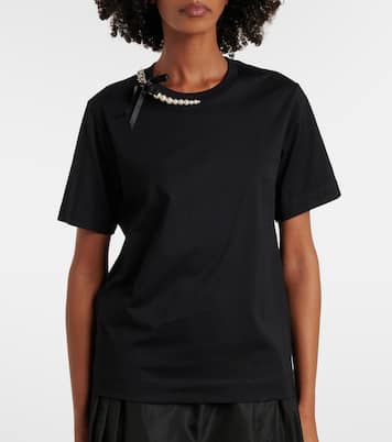 T-shirt in jersey di cotone   | Simone Rocha