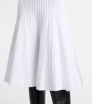 Ribbed-knit turtleneck midi dress | Alaïa