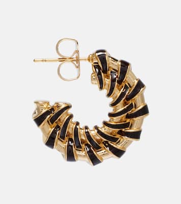 Loop gold-plated hoop earrings | Zimmermann