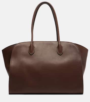 Marlo 17 leather tote bag | The Row