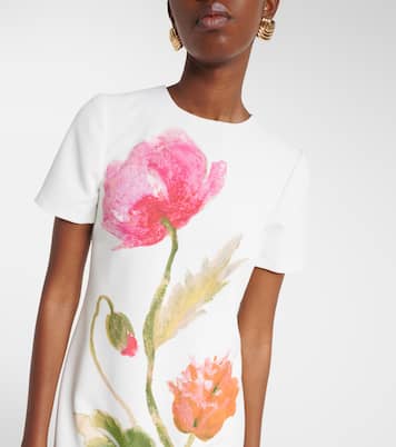 Floral crêpe midi dress | Carolina Herrera
