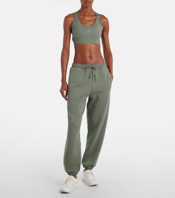 Cotton-blend fleece sweatpants | Adidas by Stella McCartney