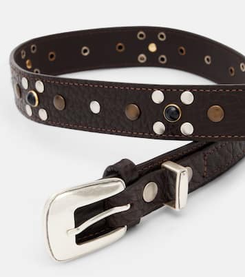 Studded leather belt | Lemaire