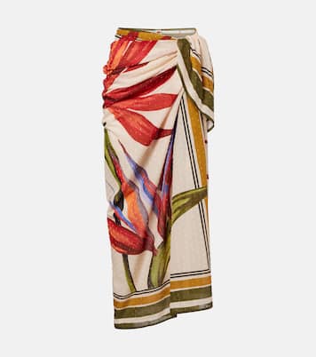 Strilitzia floral cotton beach cover-up | Farm Rio