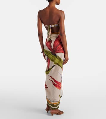 Strilitzia floral cotton beach cover-up | Farm Rio