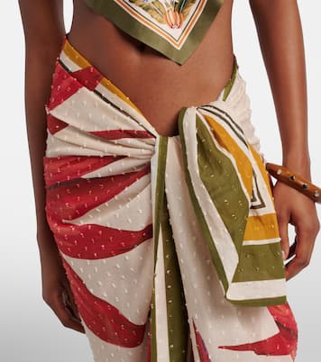 Strilitzia floral cotton beach cover-up | Farm Rio