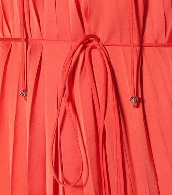 Nowra pleated satin maxi dress | Stella McCartney