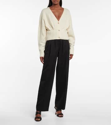 Luna wool and cashmere-blend cardigan | Galvan