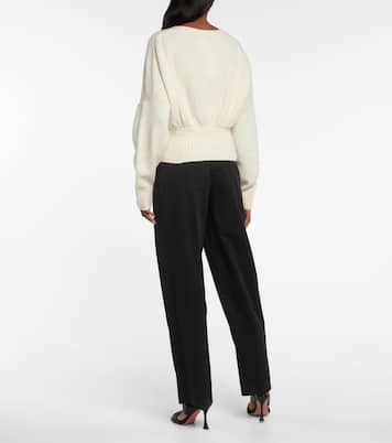 Luna wool and cashmere-blend cardigan | Galvan