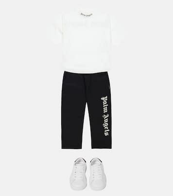 Pantaloni in cotone con logo | Palm Angels Kids