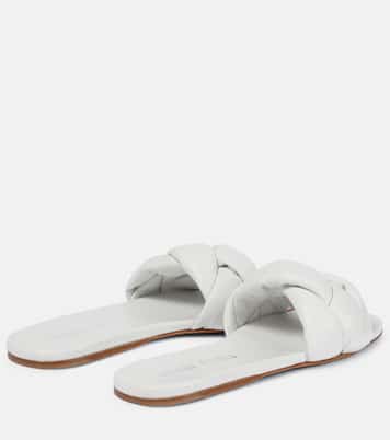 Pantoletten aus Leder | Miu Miu